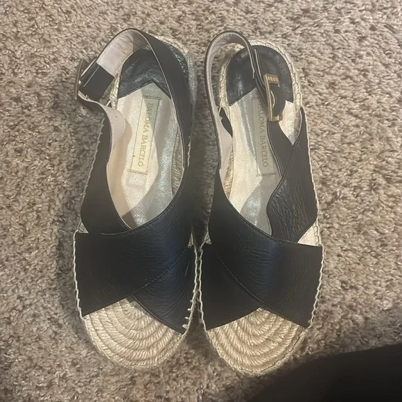 Paloma Barceló Women's Sandal Anambei Lory Nougat, Patent Black size 36 - Picture 4 of 8